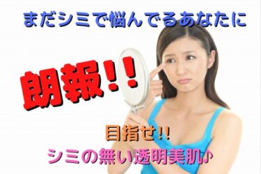シミ？何ですかそれ？これ一本で徹底美白！！